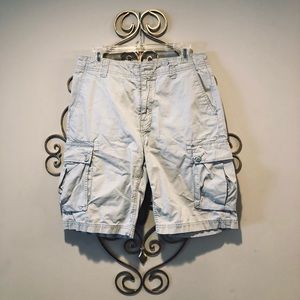 Light gray cotton shorts